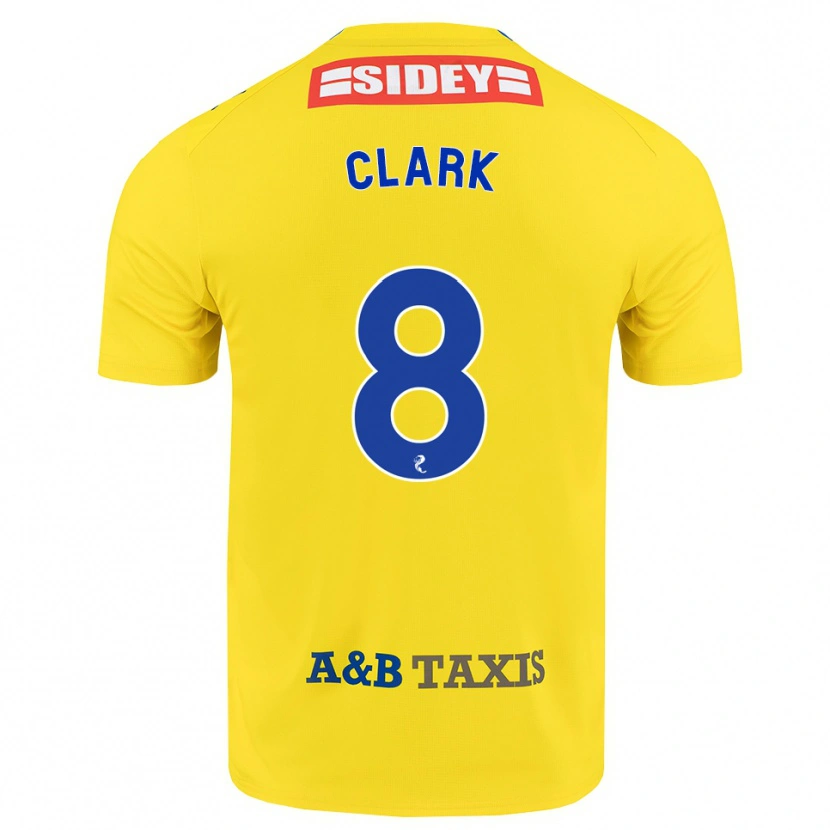 Danxen Femme Maillot Hannah Clark #8 Jaune Bleu Noir Tenues Extérieur 2026/27 T-Shirt
