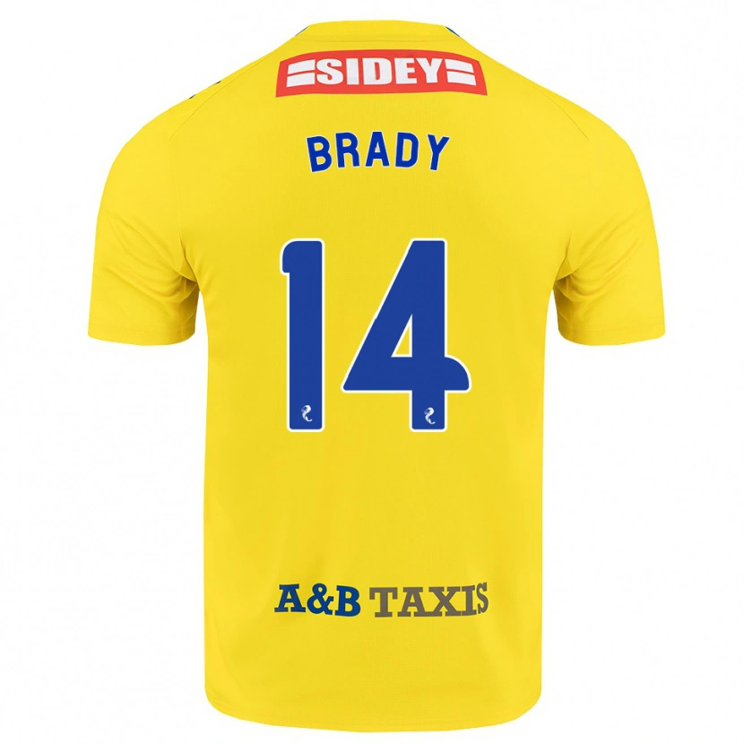 Danxen Femme Maillot Scarlett Brady #14 Jaune Bleu Noir Tenues Extérieur 2026/27 T-Shirt