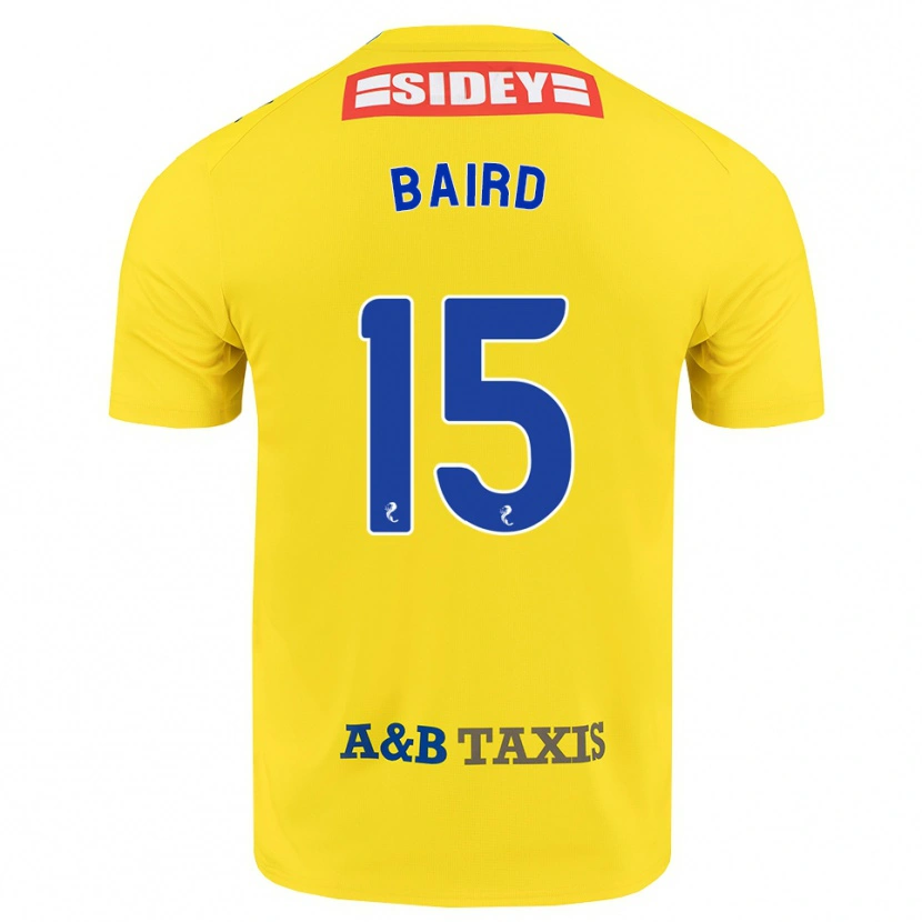 Danxen Femme Maillot Jack Baird #15 Jaune Bleu Noir Tenues Extérieur 2026/27 T-Shirt