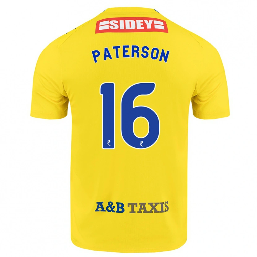 Danxen Femme Maillot Megan Paterson #16 Jaune Bleu Noir Tenues Extérieur 2026/27 T-Shirt