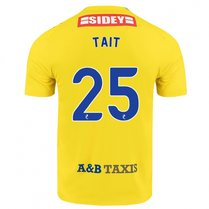 Danxen Femme Maillot Macaulay Tait #25 Jaune Bleu Noir Tenues Extérieur 2026/27 T-Shirt