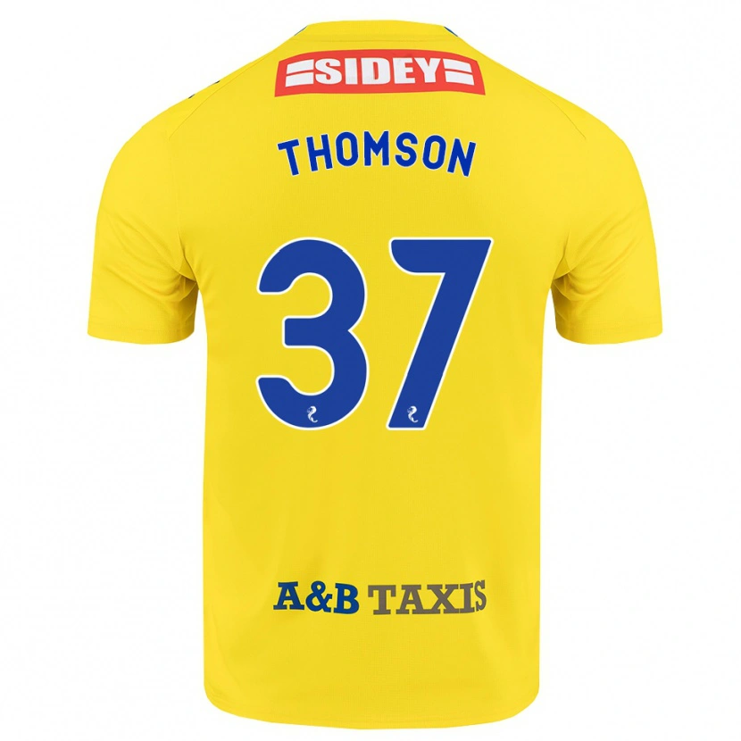 Danxen Femme Maillot Kyle Thomson #37 Jaune Bleu Noir Tenues Extérieur 2026/27 T-Shirt