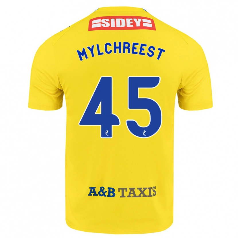 Danxen Femme Maillot Jackson Mylchreest #45 Jaune Bleu Noir Tenues Extérieur 2026/27 T-Shirt