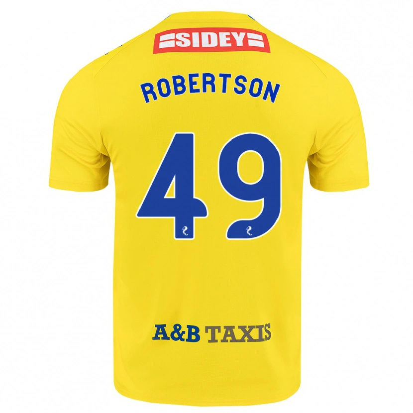 Danxen Femme Maillot Jack Robertson #49 Jaune Bleu Noir Tenues Extérieur 2026/27 T-Shirt