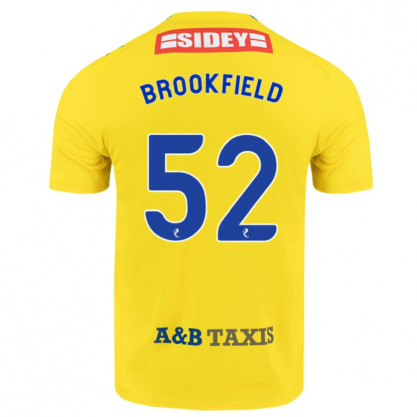 Danxen Femme Maillot Arran Brookfield #52 Jaune Bleu Noir Tenues Extérieur 2026/27 T-Shirt