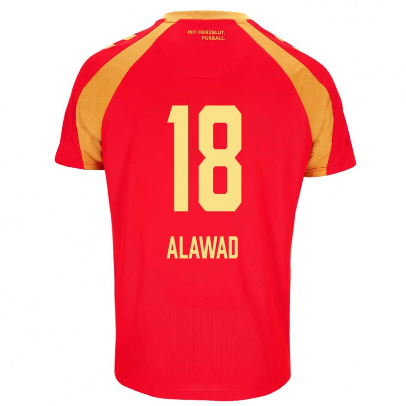 Danxen Femme Maillot Ali Alawad #18 Rouge Orange Noir Tenues Extérieur 2026/27 T-Shirt
