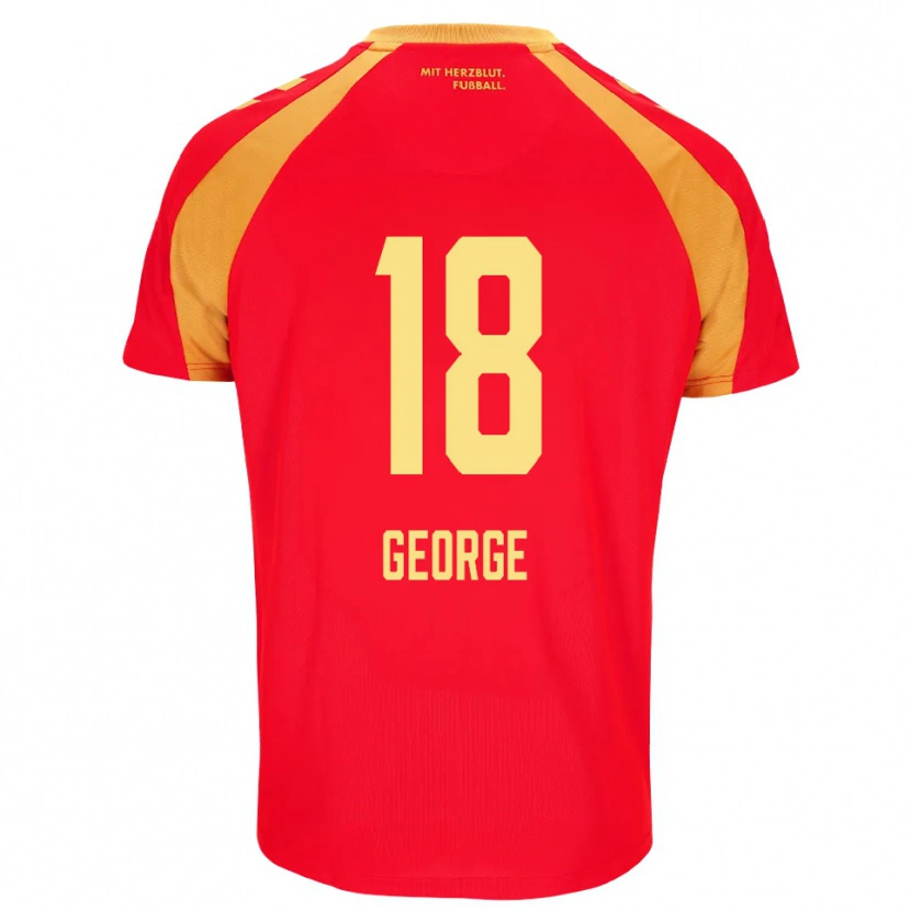 Danxen Femme Maillot Kayonte Kaheim Karim George #18 Rouge Orange Noir Tenues Extérieur 2026/27 T-Shirt