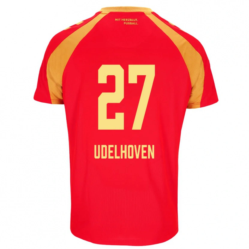 Danxen Femme Maillot Joel Udelhoven #27 Rouge Orange Noir Tenues Extérieur 2026/27 T-Shirt