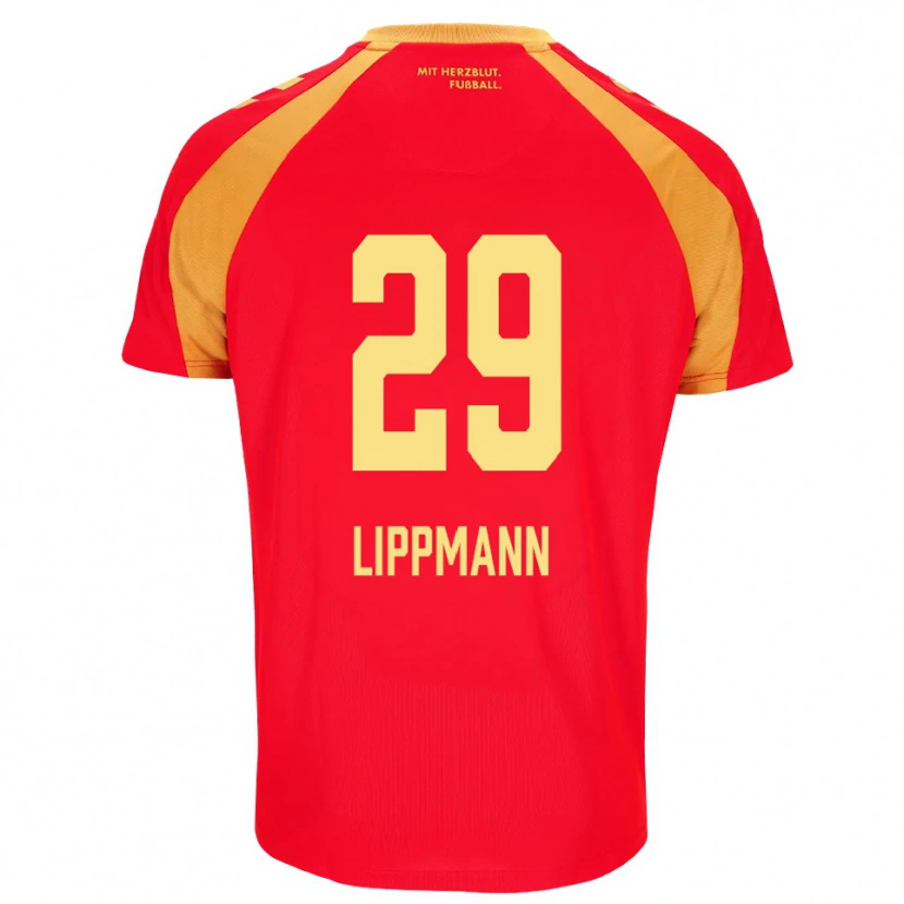 Danxen Femme Maillot Clemens Lippmann #29 Rouge Orange Noir Tenues Extérieur 2026/27 T-Shirt