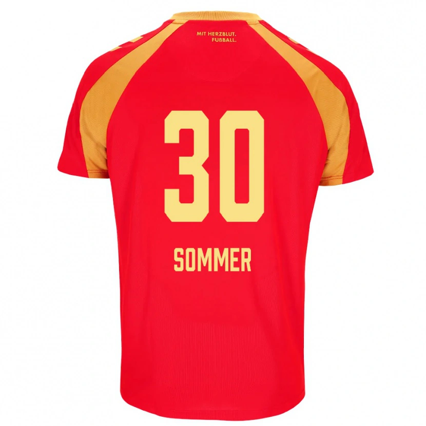 Danxen Femme Maillot Konstantin Sommer #30 Rouge Orange Noir Tenues Extérieur 2026/27 T-Shirt
