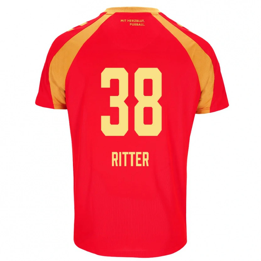 Danxen Femme Maillot Max Ritter #38 Rouge Orange Noir Tenues Extérieur 2026/27 T-Shirt