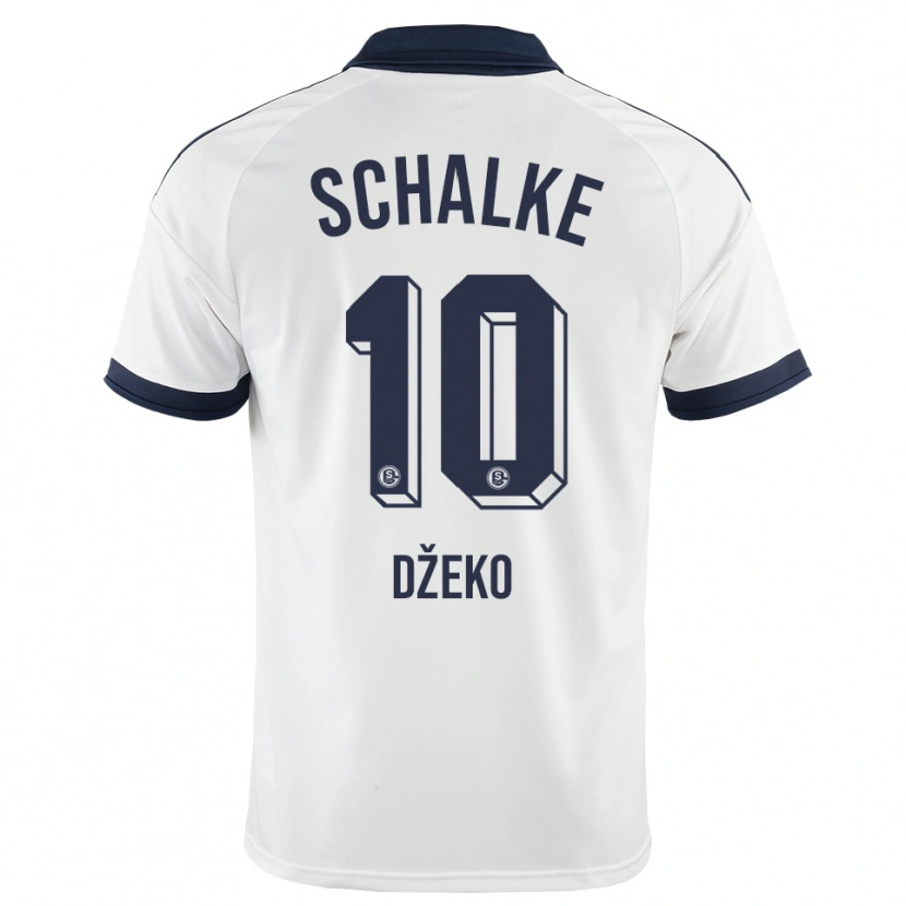 Danxen Femme Maillot Edin Dzeko #10 Noir Blanc Tenues Extérieur 2026/27 T-Shirt