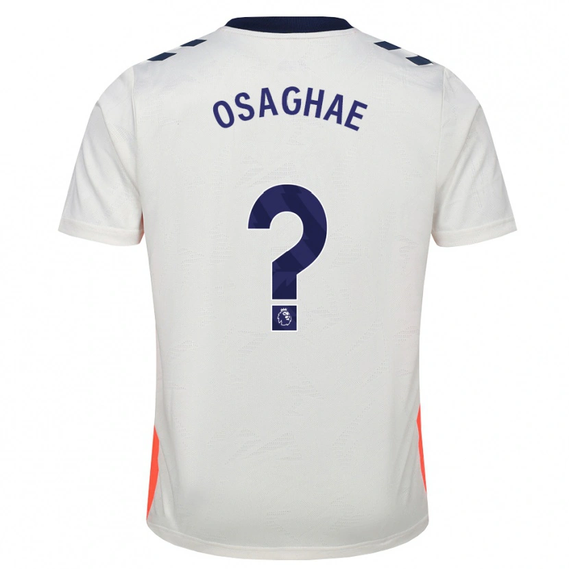 Danxen Femme Maillot Leon Osaghae #0 Blanc Orange Bleu Royal Tenues Extérieur 2026/27 T-Shirt