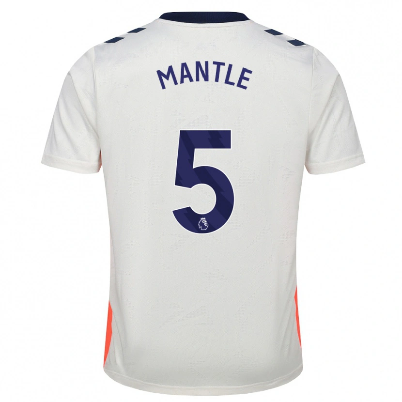 Danxen Femme Maillot David Mantle #5 Blanc Orange Bleu Royal Tenues Extérieur 2026/27 T-Shirt