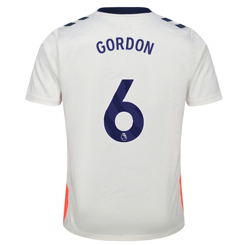 Danxen Femme Maillot Joshua Gordon #6 Blanc Orange Bleu Royal Tenues Extérieur 2026/27 T-Shirt