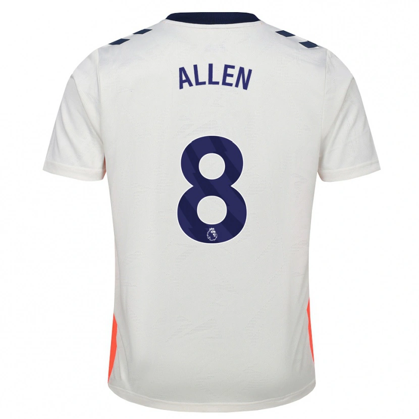 Danxen Femme Maillot Jamie Allen #8 Blanc Orange Bleu Royal Tenues Extérieur 2026/27 T-Shirt