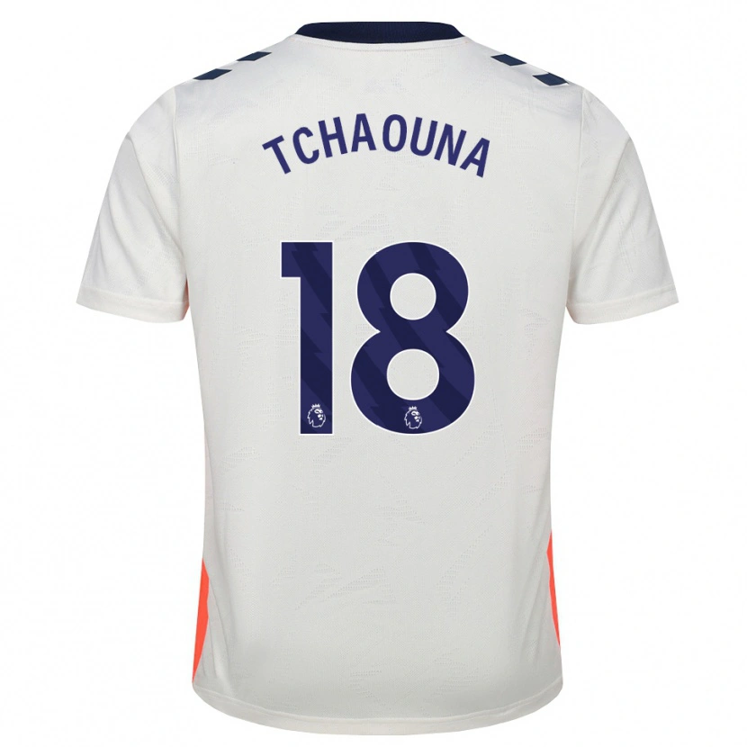 Danxen Femme Maillot Loum Tchaouna #18 Blanc Orange Bleu Royal Tenues Extérieur 2026/27 T-Shirt