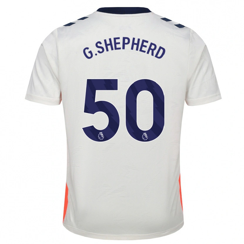 Danxen Femme Maillot George Shepherd #50 Blanc Orange Bleu Royal Tenues Extérieur 2026/27 T-Shirt