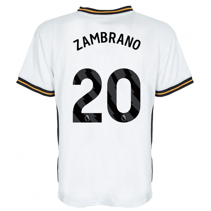 Danxen Femme Maillot Óscar Zambrano #20 Blanc Orange Noir Tenues Extérieur 2026/27 T-Shirt