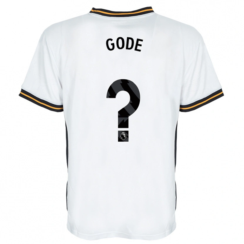 Danxen Femme Maillot Ted Gode #0 Blanc Orange Noir Tenues Extérieur 2026/27 T-Shirt