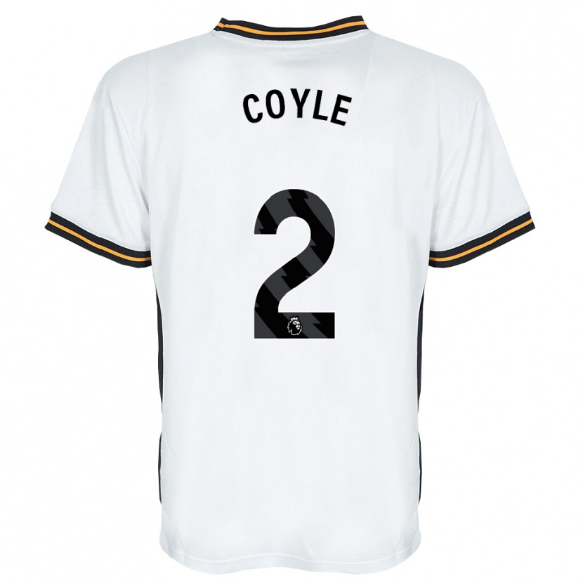 Danxen Femme Maillot Lewie Coyle #2 Blanc Orange Noir Tenues Extérieur 2026/27 T-Shirt
