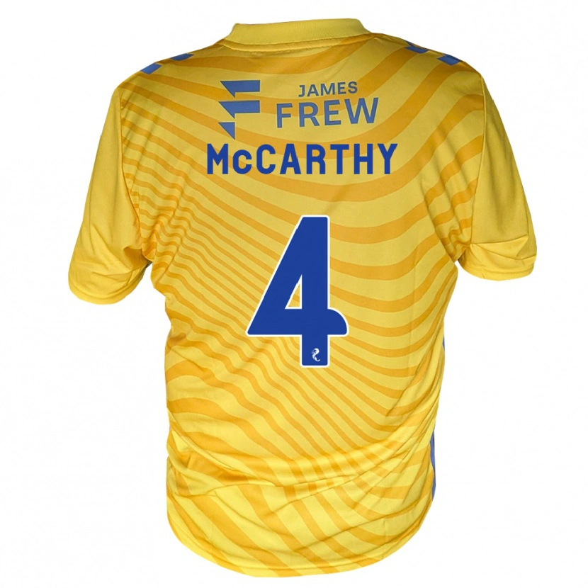 Danxen Femme Maillot Cathal Mccarthy #4 Bleu Royal Jaune Tenues Extérieur 2026/27 T-Shirt