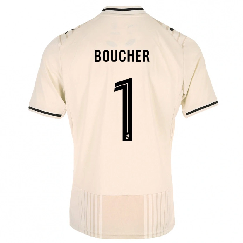 Danxen Femme Maillot Zacharie Boucher #1 Dentelle Ancienne Noir Blanc Antique Tenues Extérieur 2026/27 T-Shirt