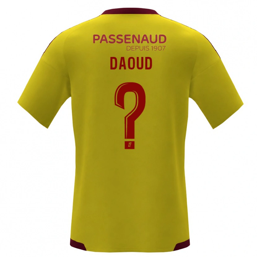 Danxen Femme Maillot Yanis Daoud #0 Jaune Rouge Vert Tenues Extérieur 2026/27 T-Shirt