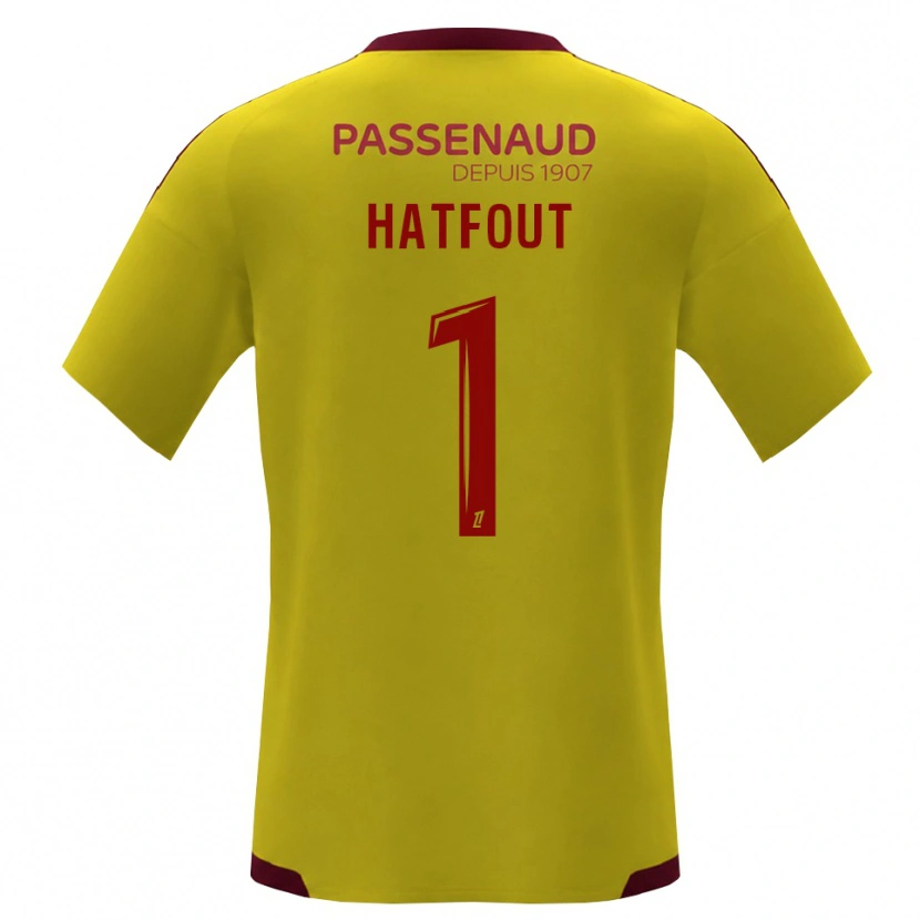 Danxen Femme Maillot Ewan Hatfout #1 Jaune Rouge Vert Tenues Extérieur 2026/27 T-Shirt