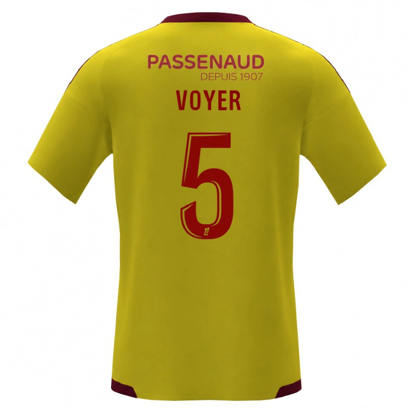 Danxen Femme Maillot Harold Voyer #5 Jaune Rouge Vert Tenues Extérieur 2026/27 T-Shirt