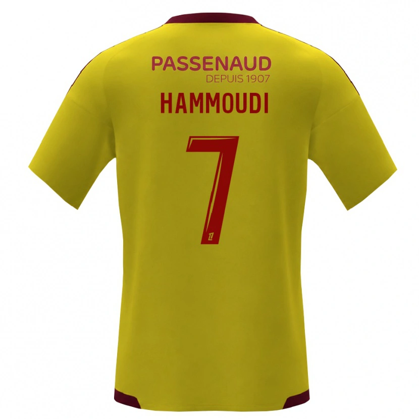 Danxen Femme Maillot Izhak Hammoudi #7 Jaune Rouge Vert Tenues Extérieur 2026/27 T-Shirt