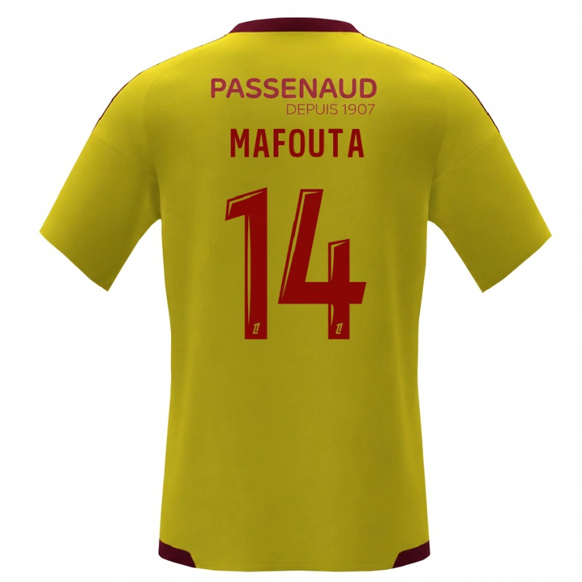 Danxen Femme Maillot Louis Mafouta #14 Jaune Rouge Vert Tenues Extérieur 2026/27 T-Shirt