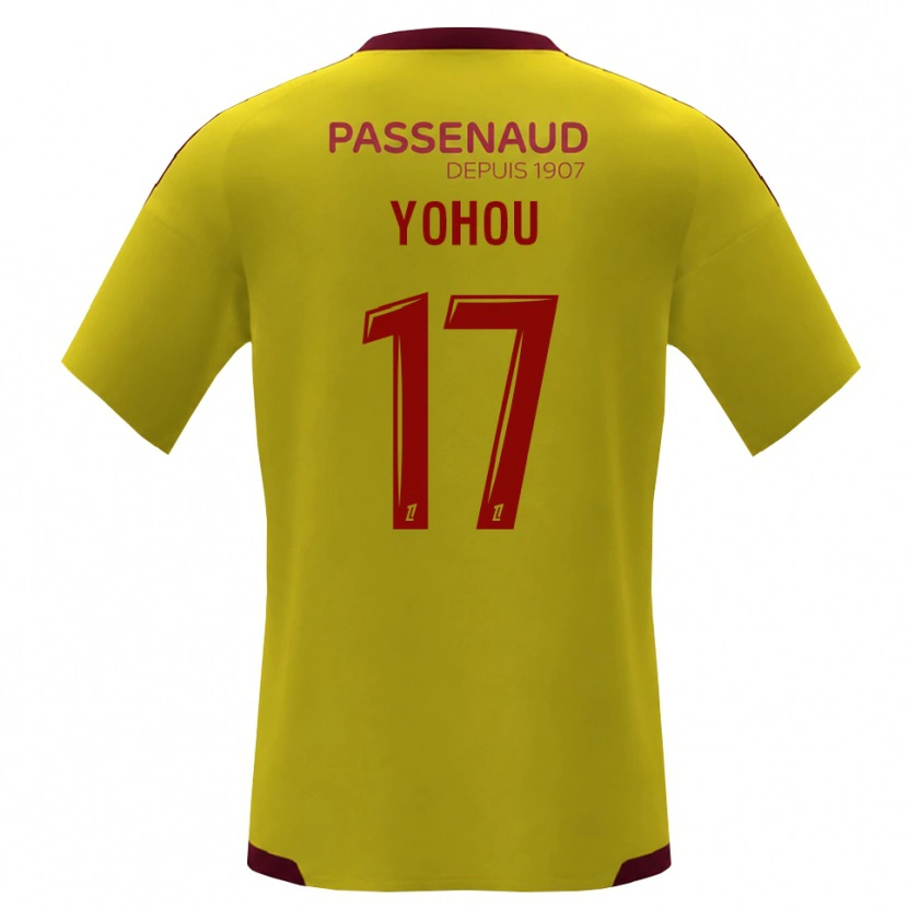 Danxen Femme Maillot Samuel Yohou #17 Jaune Rouge Vert Tenues Extérieur 2026/27 T-Shirt