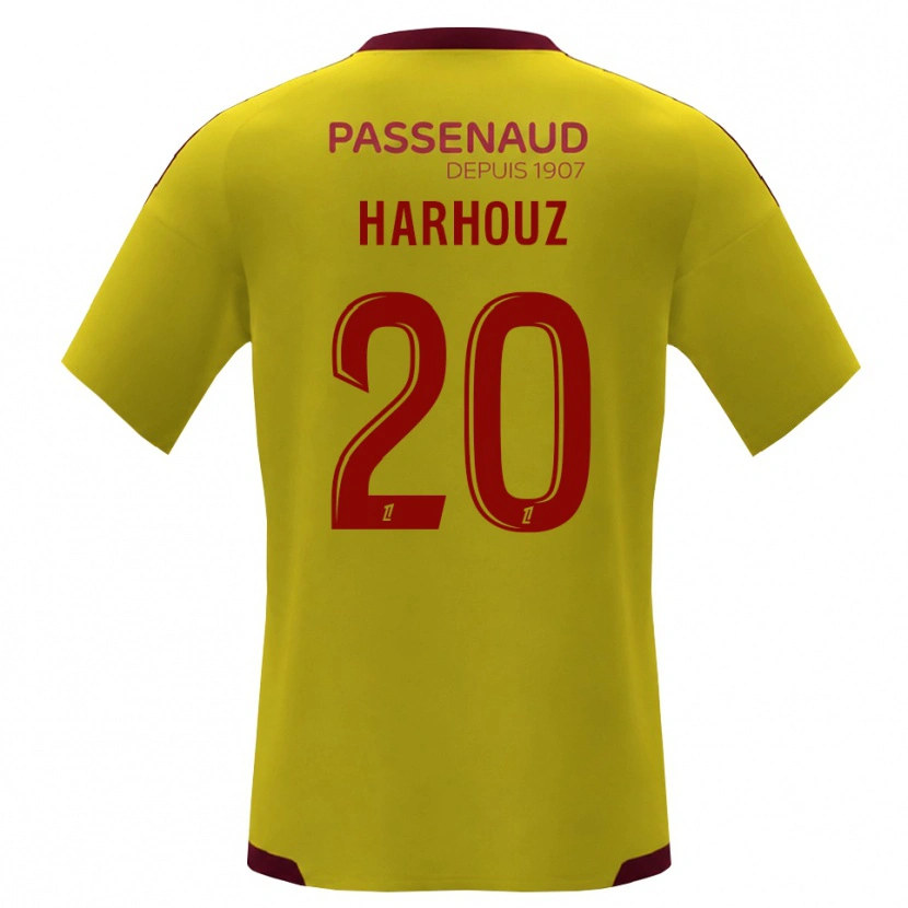 Danxen Femme Maillot William Harhouz #20 Jaune Rouge Vert Tenues Extérieur 2026/27 T-Shirt