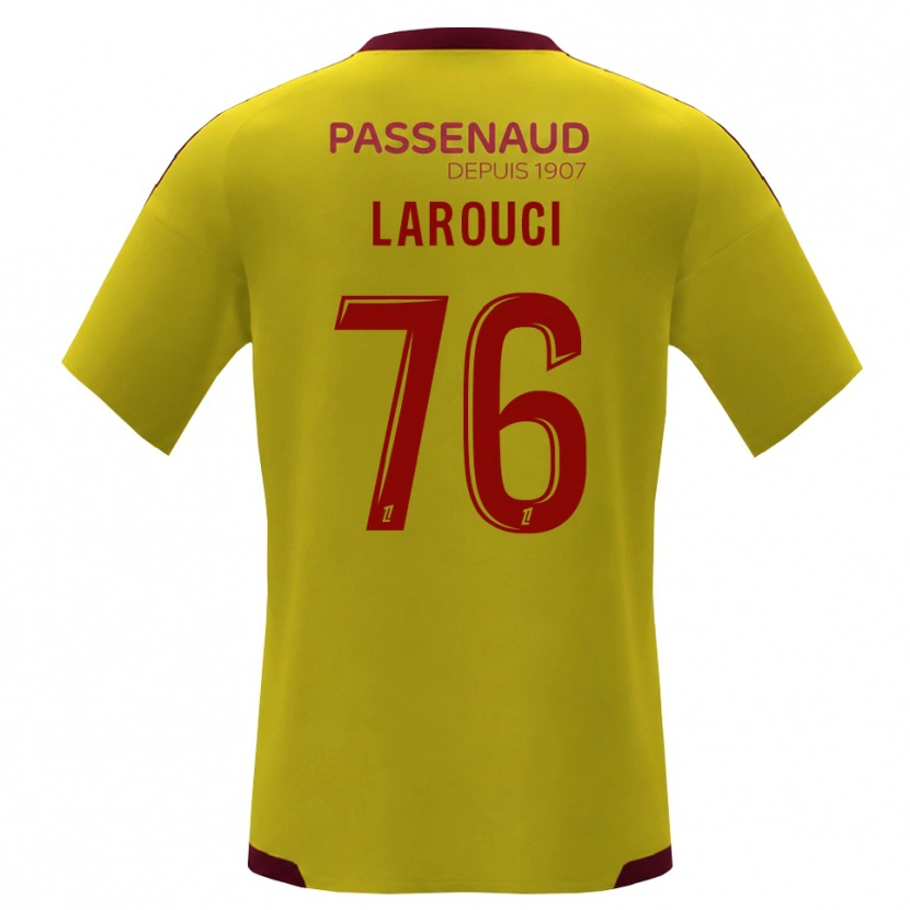 Danxen Femme Maillot Yasser Larouci #76 Jaune Rouge Vert Tenues Extérieur 2026/27 T-Shirt