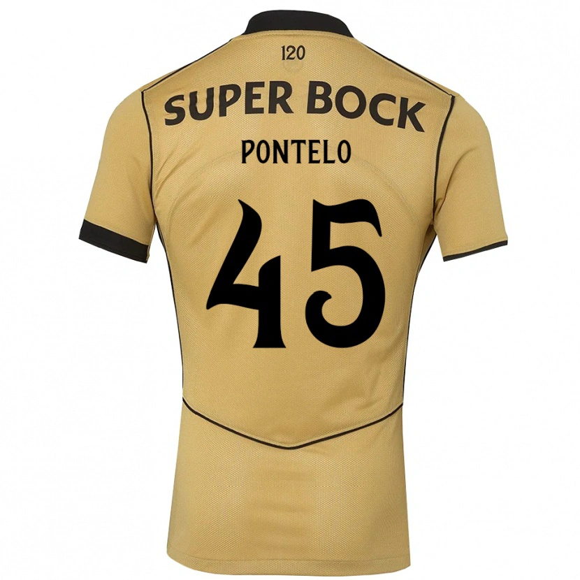 Danxen Femme Maillot Rafael Pontelo #45 Goldenrod Noir Tenues Extérieur 2026/27 T-Shirt