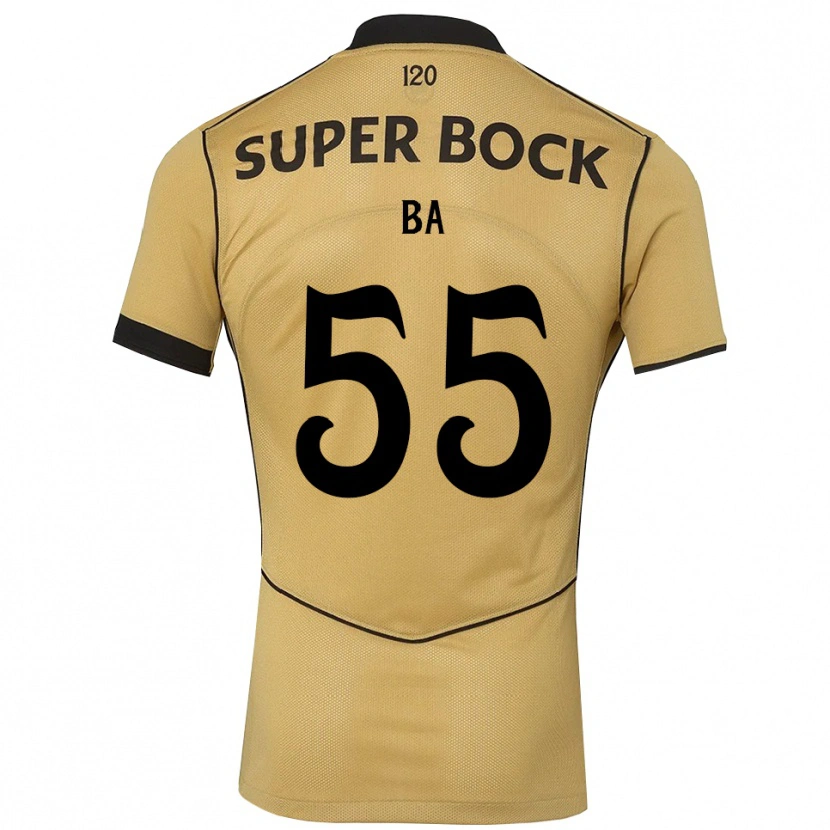 Danxen Femme Maillot Ibrahima Ba #55 Goldenrod Noir Tenues Extérieur 2026/27 T-Shirt