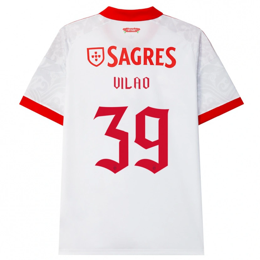 Danxen Femme Maillot Carolina Vilao #39 Blanc Rouge Jaune Tenues Extérieur 2026/27 T-Shirt