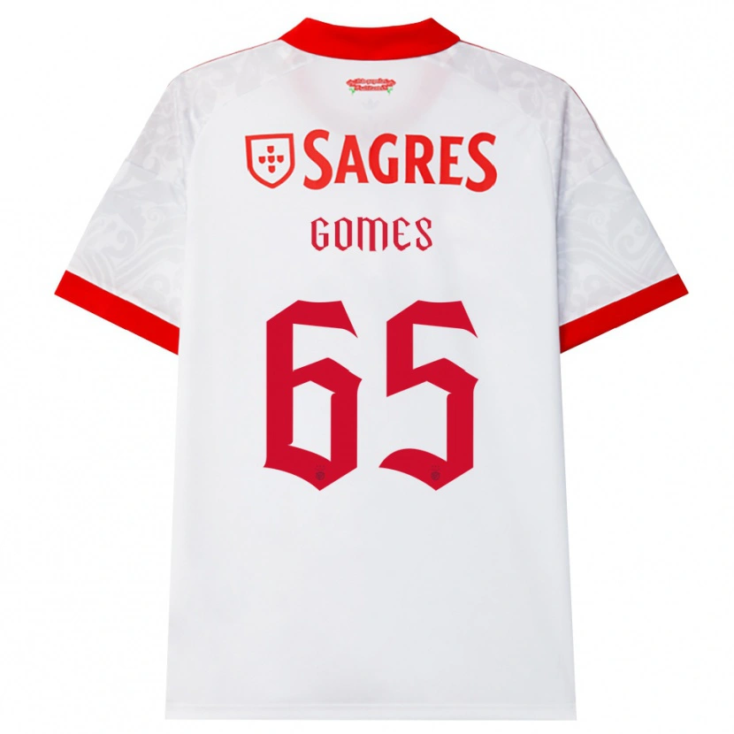 Danxen Femme Maillot André Gomes #65 Blanc Rouge Jaune Tenues Extérieur 2026/27 T-Shirt