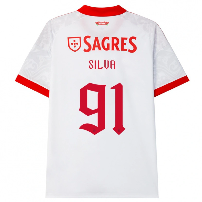 Danxen Femme Maillot Francisco Silva #91 Blanc Rouge Jaune Tenues Extérieur 2026/27 T-Shirt