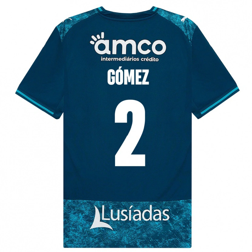 Danxen Femme Maillot Víctor Gómez #2 Darkslategray Mediumturquoise Tenues Extérieur 2026/27 T-Shirt