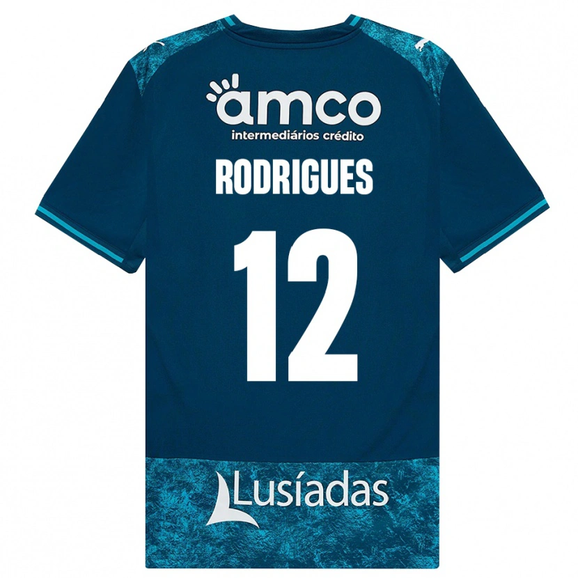 Danxen Femme Maillot David Rodrigues #12 Darkslategray Mediumturquoise Tenues Extérieur 2026/27 T-Shirt