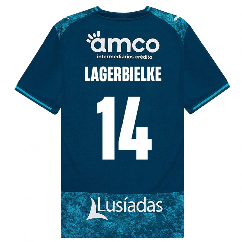 Danxen Femme Maillot Gustaf Lagerbielke #14 Darkslategray Mediumturquoise Tenues Extérieur 2026/27 T-Shirt