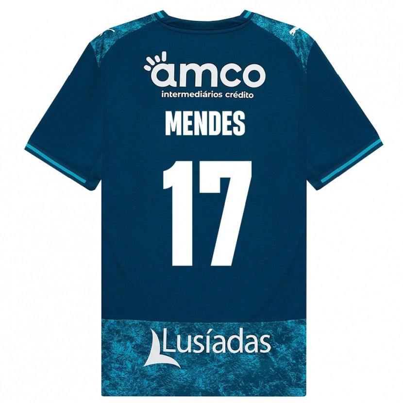 Danxen Femme Maillot Joe Mendes #17 Darkslategray Mediumturquoise Tenues Extérieur 2026/27 T-Shirt