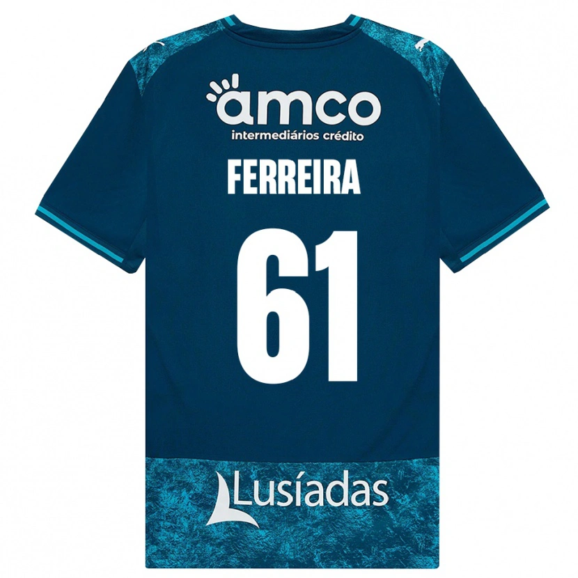 Danxen Femme Maillot Tiago Ferreira #61 Darkslategray Mediumturquoise Tenues Extérieur 2026/27 T-Shirt