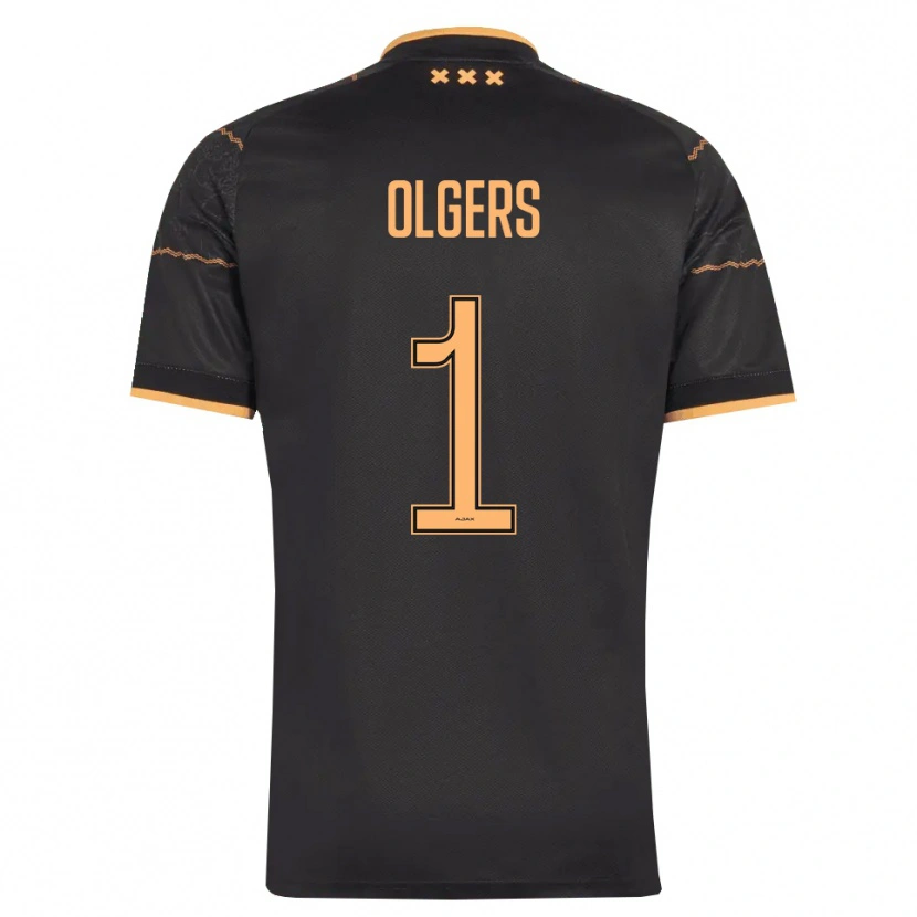 Danxen Femme Maillot Guus Olgers #1 Noir Orange Tenues Extérieur 2026/27 T-Shirt