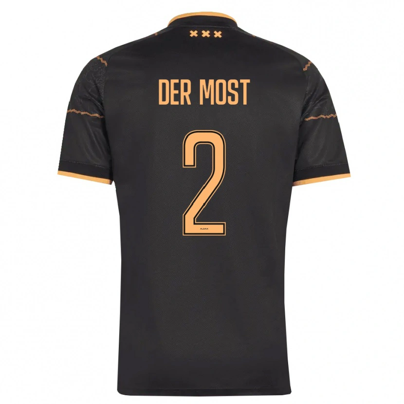 Danxen Femme Maillot Liza Van Der Most #2 Noir Orange Tenues Extérieur 2026/27 T-Shirt