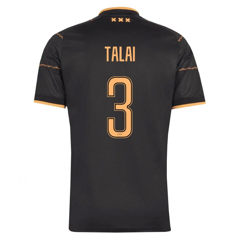 Danxen Femme Maillot Imran Talai #3 Noir Orange Tenues Extérieur 2026/27 T-Shirt