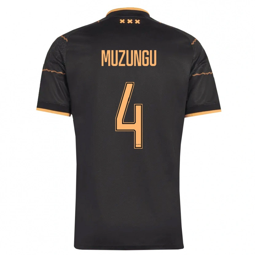 Danxen Femme Maillot Marvyn Muzungu #4 Noir Orange Tenues Extérieur 2026/27 T-Shirt