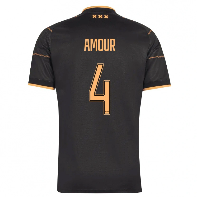 Danxen Femme Maillot Jahyendrow Amour #4 Noir Orange Tenues Extérieur 2026/27 T-Shirt